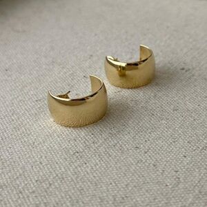 Elegant Gold Plated Hoop Earrings